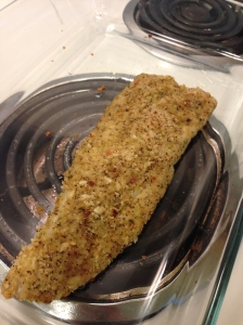 Parmesan crusted tilapia was a great, simple way to utilize fish I had in the freezer!