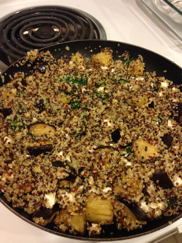 Enough quinoa to feed a family of four...or me, for four days! :) 